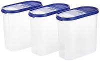 [61% Off] Amazon Brand - Solimo Plastic Storage Container Set with Flip-Top Lid, 3 Pieces