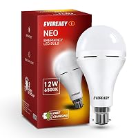 [75% Off] Eveready 12W Emergency Inverter LED Bulb, Cool Day Light (6500K), Pack of 1