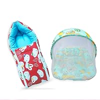 MOM & Son Baby Bedding Set Mattress with Net & Sleeping Bag (0-3 Months)