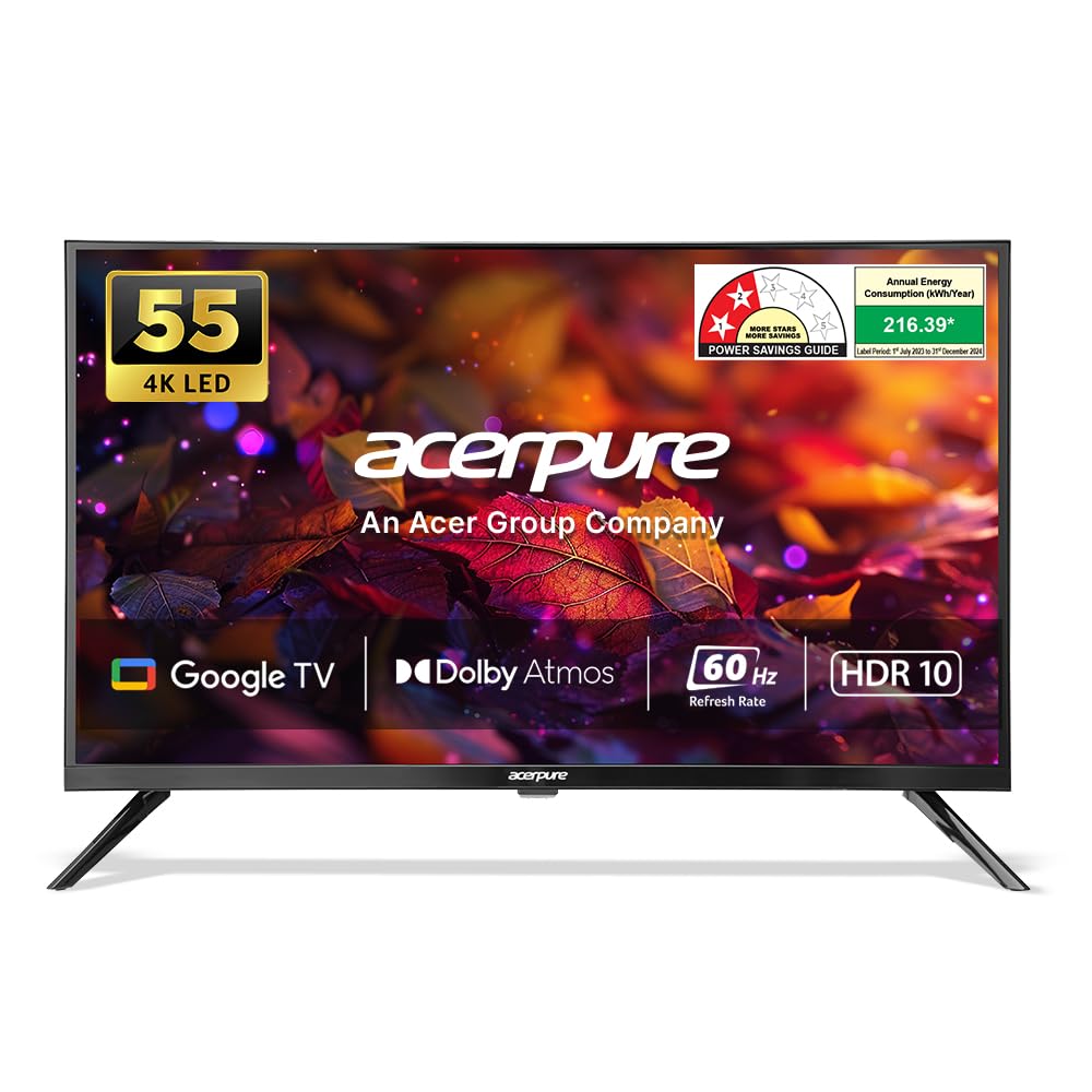[66% Off] Acerpure 140 cm Swift Series UHD LED Smart Google TV AP55UG51ASFTD Model
