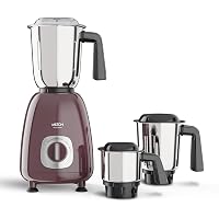 Milton Artis Mixer Grinder, ISI Certified, Grindstone Blade Technology, 3 Jar, 800 W (21000 RPM), 5