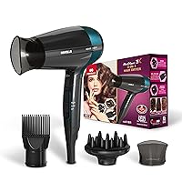 Havells Styling Hair Dryer | Hypersonic Motor | 3 Detachable Attachment| Diffuser, Quill-Style Comb,