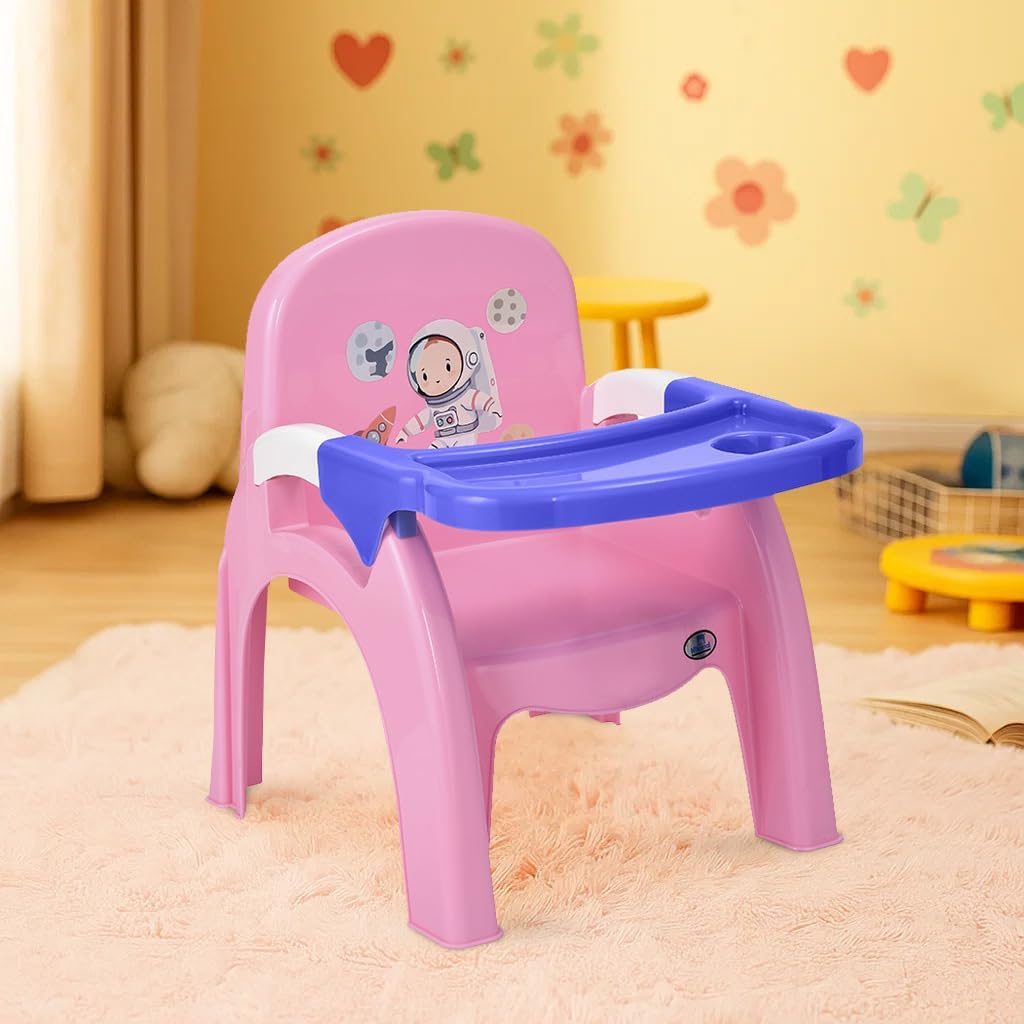 Nilkamal Wonder Plastic Baby Desk Chair with Removable Tray, 3-Year Warranty