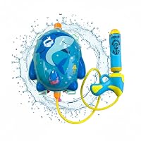 Holi Pressure Pichkari with Fish Character Bag Tank- 3 LTR, with Free Balloons, Gulal and Surprise H