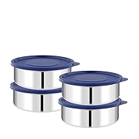 ATTRO Prime Stainless Steel Single Wall Storage Containers Airtight & Leak Proof Containers for Offi
