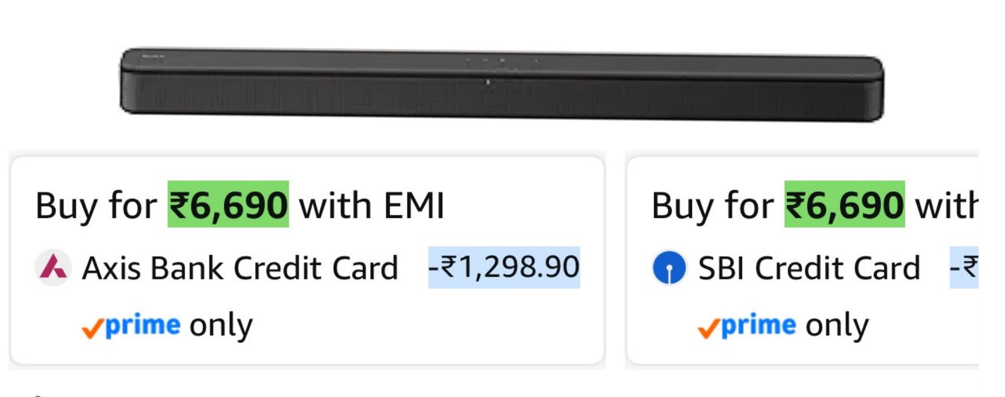 [PRIME USER ] Sony HT-S100F 2.0 Ch Dolby Audio Soundbar with Bass Reflex Speaker for deep