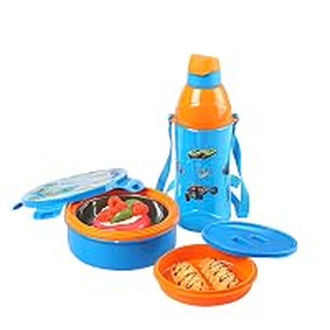 [57% Off] CELLO Tiffy Hotwheelz Gift Set Insulated Lunch Box & Water Bottle for Kids