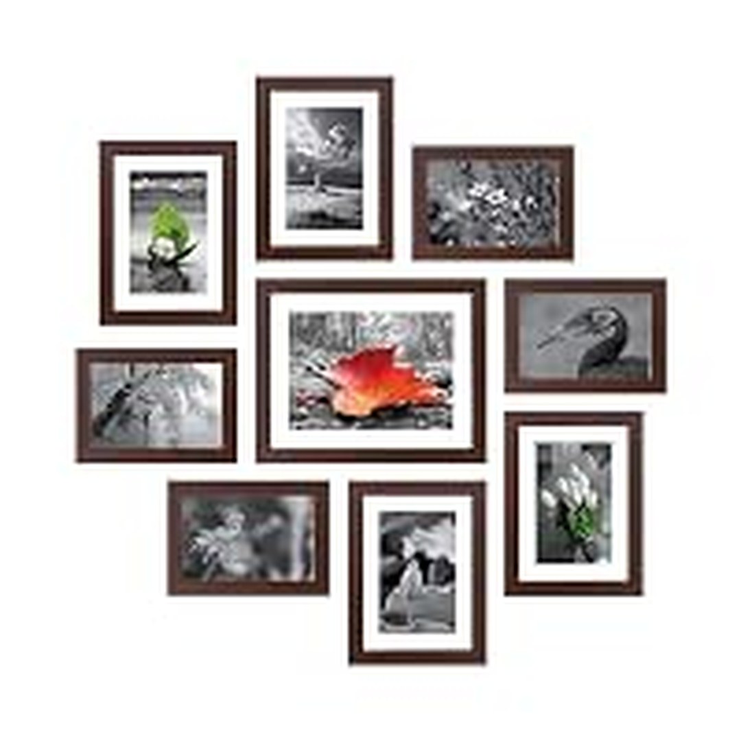 [77% Off] Amazon Brand - Solimo Synthetic Collage Set Of 9 Photo Frames ( 5 X 7 Inch - 4