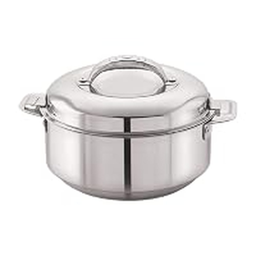 [57% Off] CELLO Stainless Steel Casserole - 2000ml, Silver, Silver Serveware, Casserole 2L