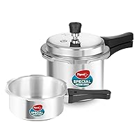 [52% Off] Pigeon by Stovekraft 12708 Aluminium Pressure Cooker Combo, Outer Lid