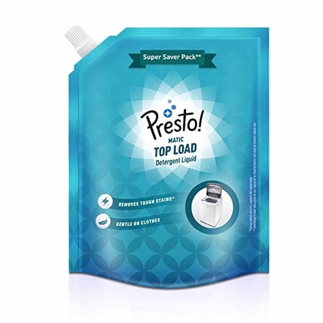 [66% Off] Amazon Brand - Presto! Matic Top Load Liquid Detergent, Refill Pack, 2 Litre