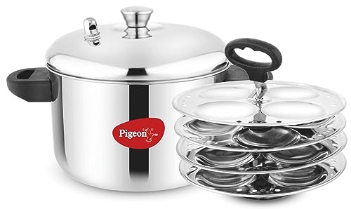Pigeon Stainless Steel Idly Maker 4 Plates Compatible with Induction and Gas on Amazon