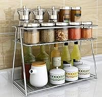 CR18 COLLLECTION Stainless Steel 2 Layer Kitchen Spice Rack on Amazon