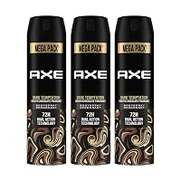 Axe Dark Temptation Long Lasting Deodorant Bodyspray For Men 215 ml & Pack of 3 on Amazon