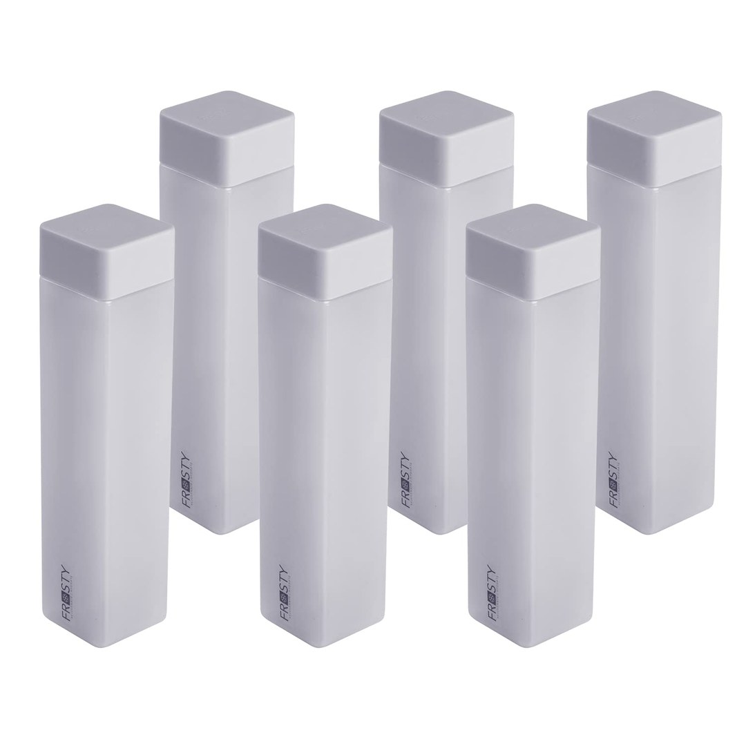 [78% Off] AQUAWARE Frosty Plastic Fridge Square Water Bottle Gift Set, 950 milliliter, 6 pieces