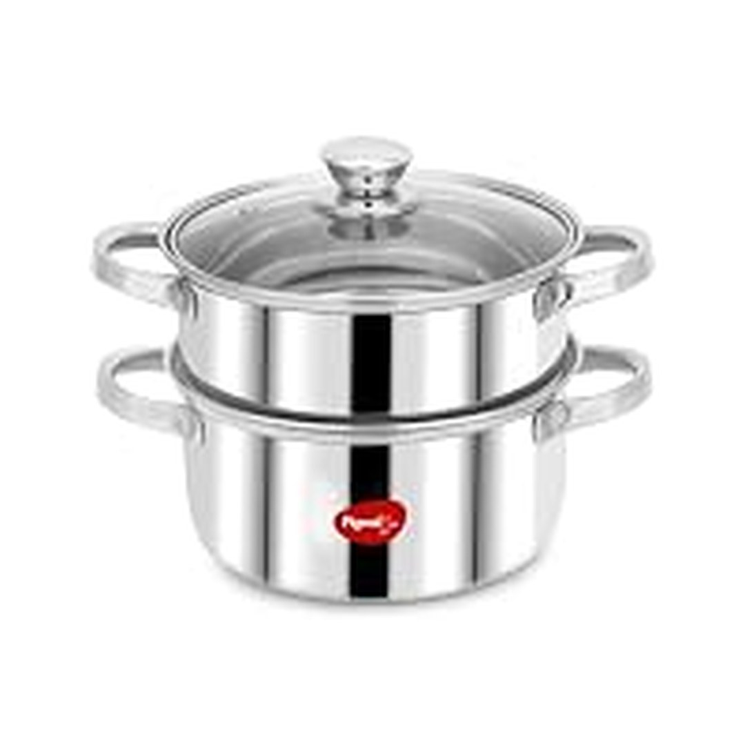 Pigeon By Stovekraft Steel X Steamer Stainless Induction Base on Amazon