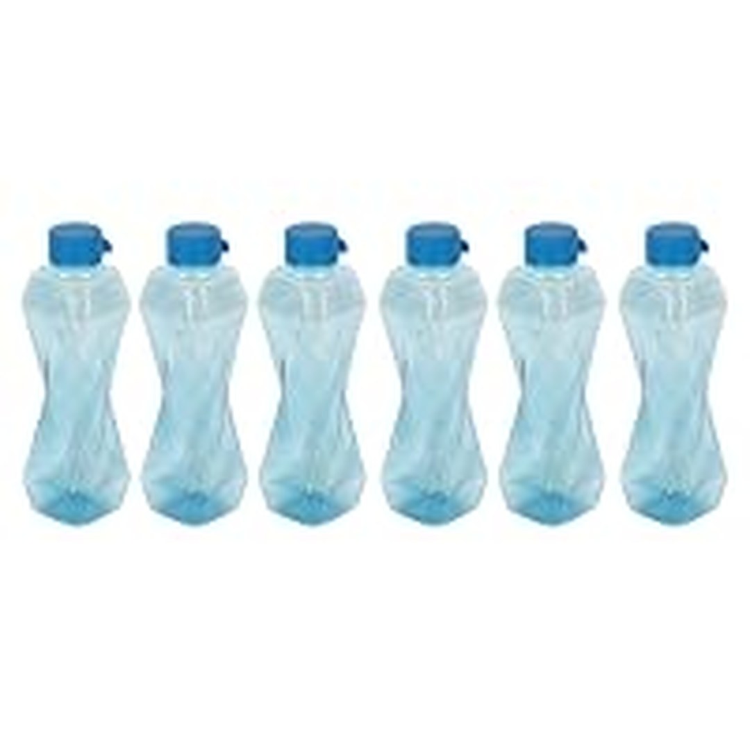 [60% Off] PEARLPET Twist Plastic Water Bottle Set, Lightweight, Pack of 6