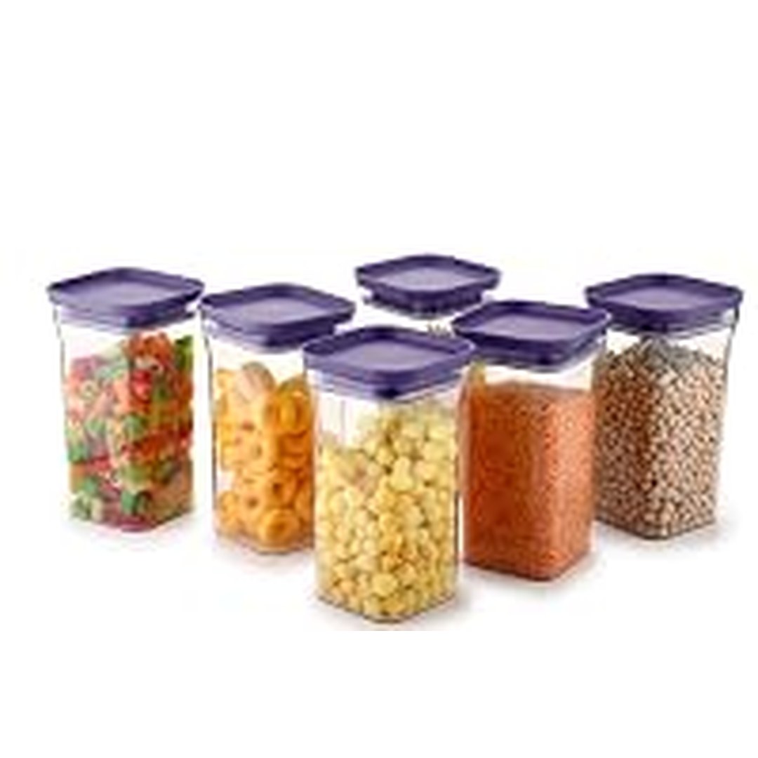[82% Off] Homeor Plastic Storage Jar and Container Set I Air Tight & Stackable Containers