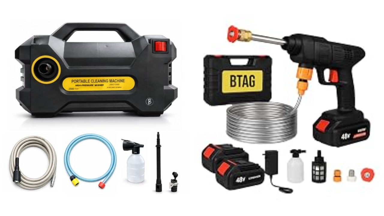 BTAG 48V Cordless High Pressure Car Washer Gun with Double Battery@1999/-