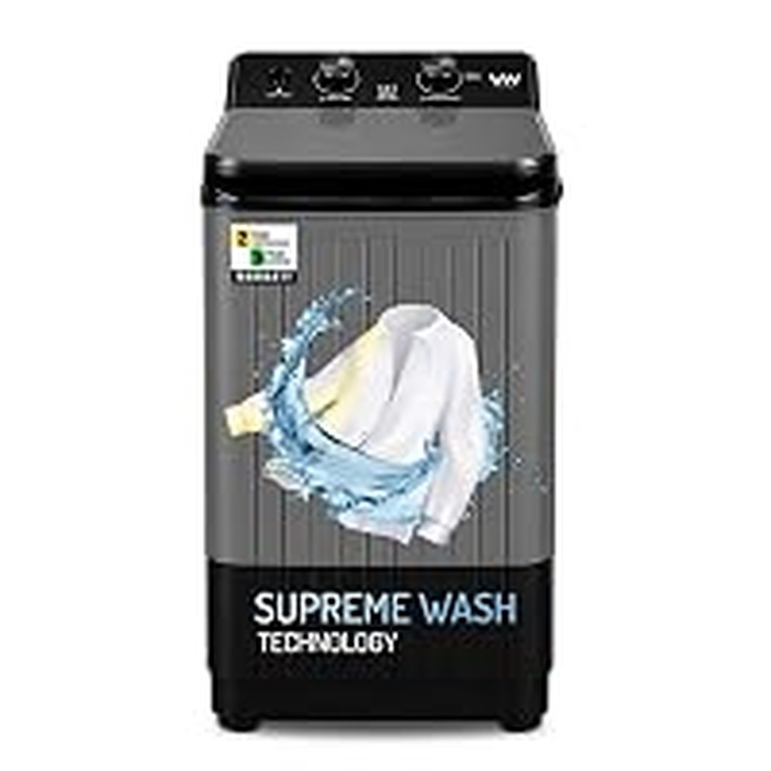 [65% Off] VW 8.5 kg Top Load Washer Only with Powerful Wash, V8 SupremeWash, Black/Grey
