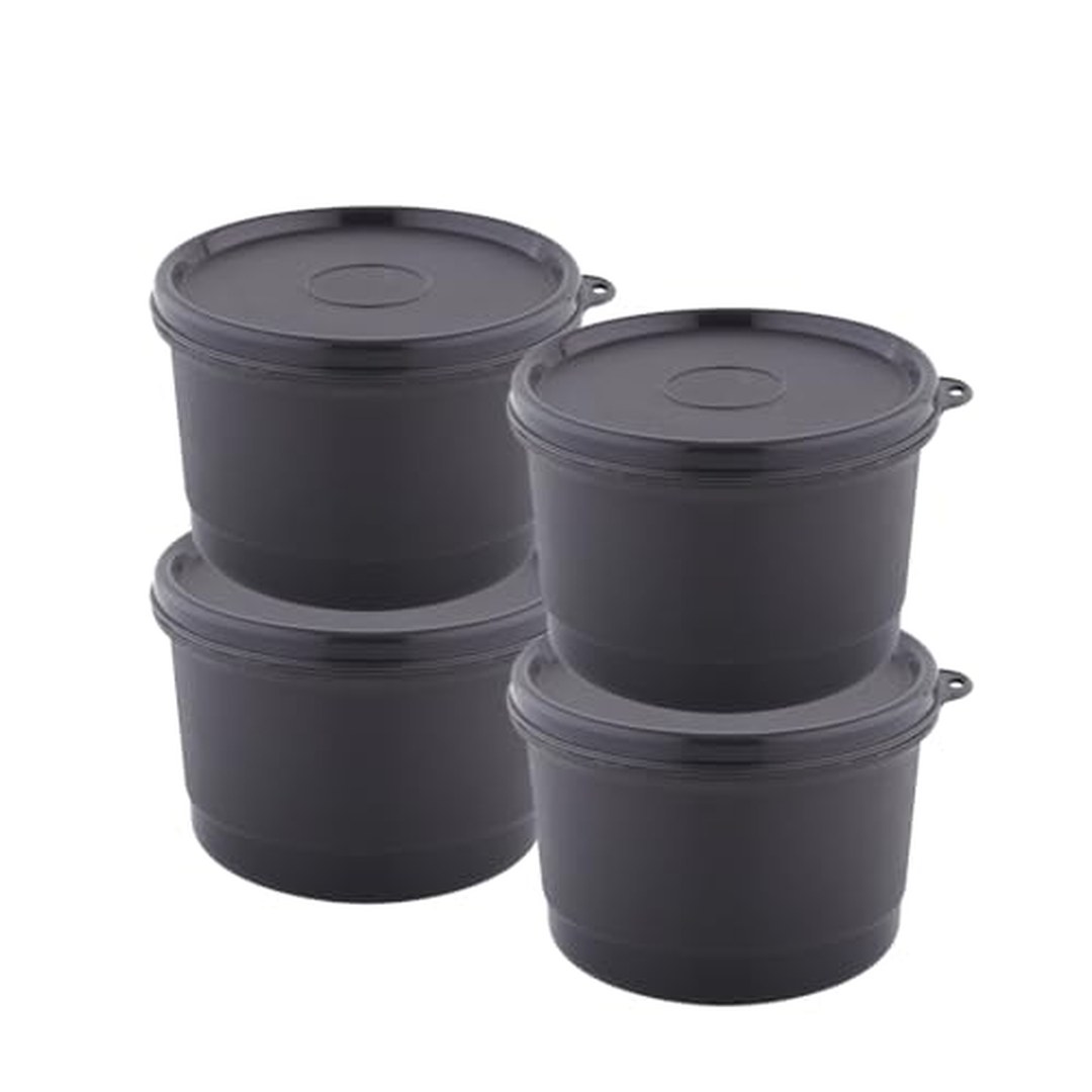 [73% Off] ATTRO Set of 4 Micron Stainless Steel Double Wall Storage Containers Airtight &