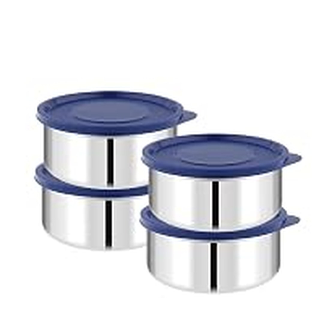 [75% Off] ATTRO Prime Stainless Steel Single Wall Storage Containers Airtight & Leak, Set Of 4