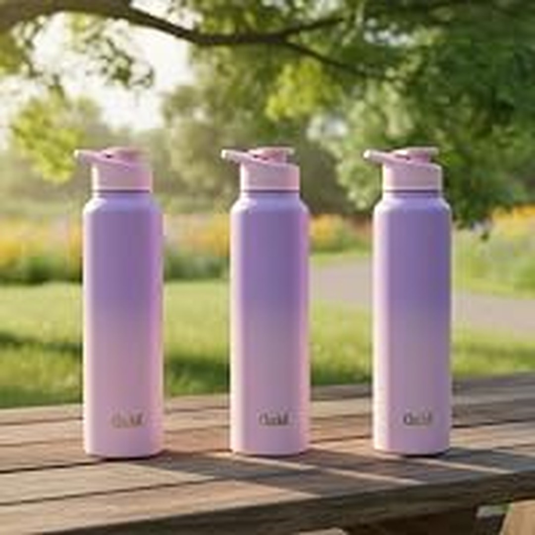 [79% Off] Clazkit Dual Colored Stainless Steel Water Bottle, ISI Certified Leakproof, Set of 3