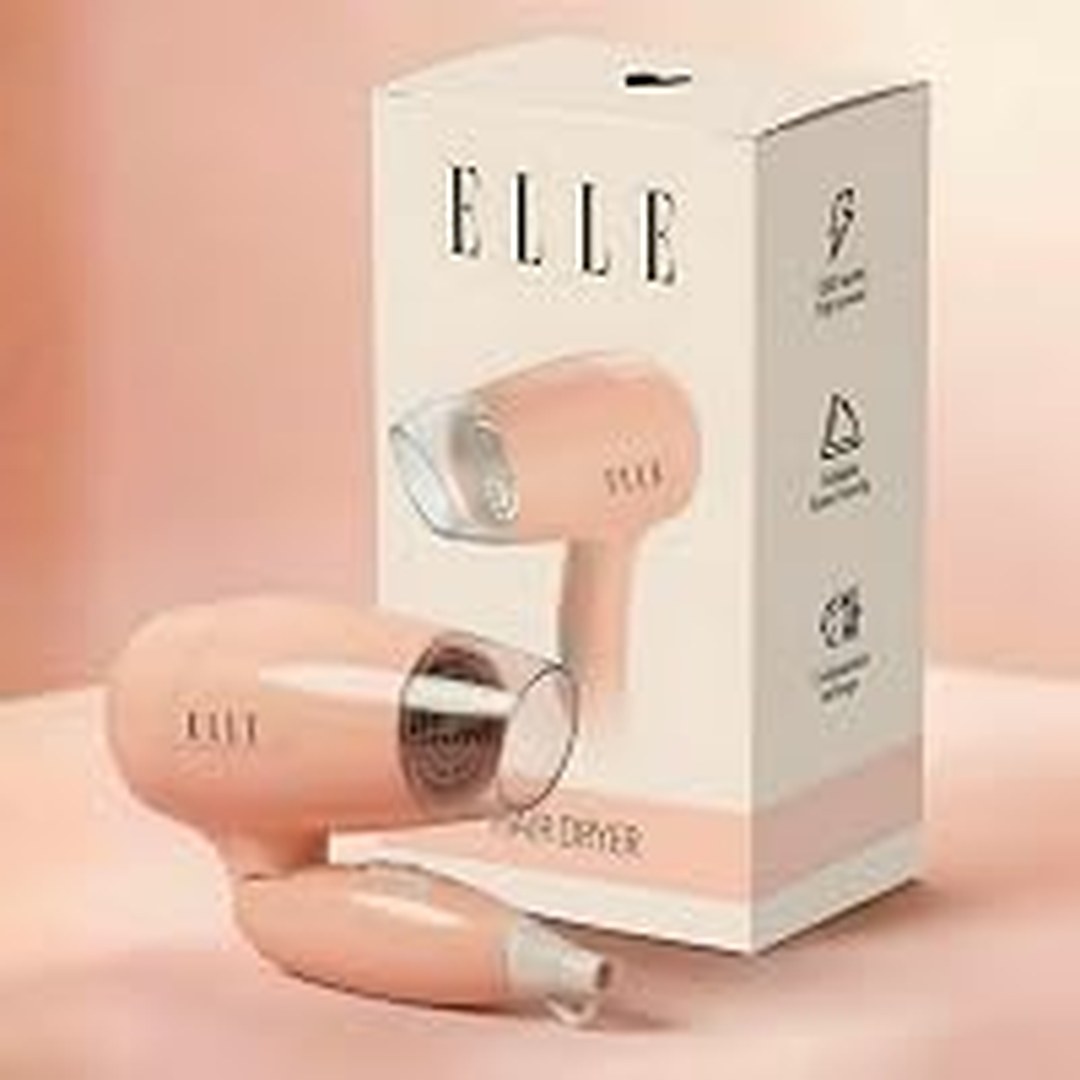 [67% Off] ELLE Hair Dryer 1200W Foldable 3 Heat Cool Shot Overheat Protection