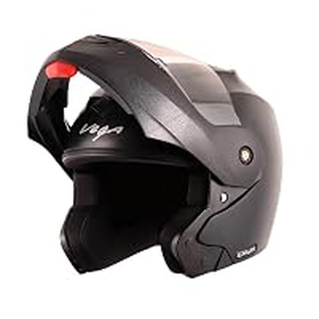 Vega Crux ISI Certified Flip-Up Helmet with Clear Visor