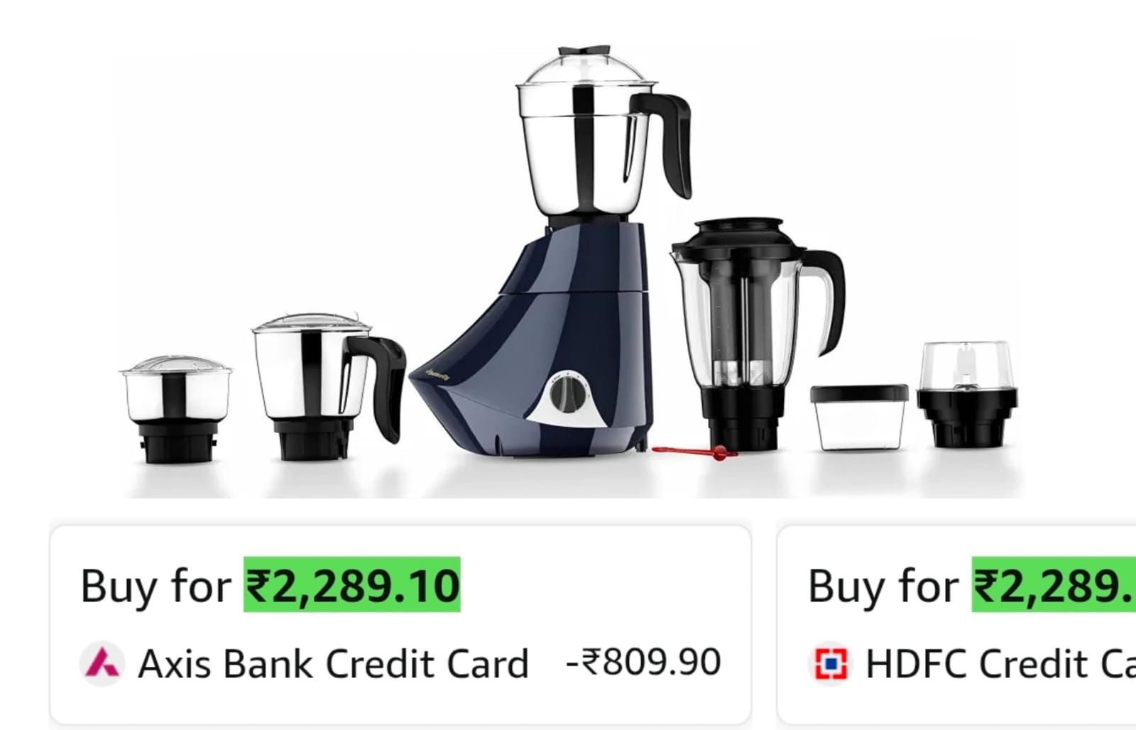 Butterfly Smart Plus 750W Mixer Grinder with 5 Jars | - 3 Stainless Steel, 1 PC on Amazon