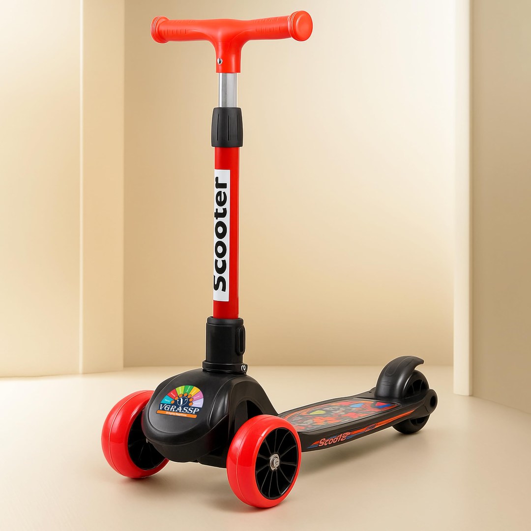 VGRASSP 3 Wheel Skate Scooter for Kids with PVC Wheels