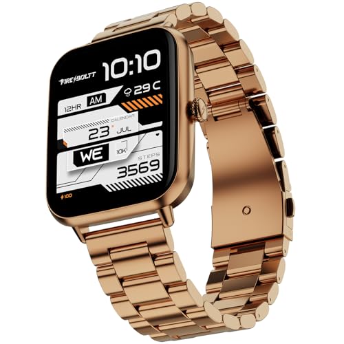 Fire-Boltt Ninja Blaze Smart Watch, Stainless Steel Strap & Body on Amazon