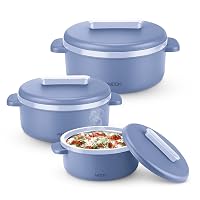 MILTON Micronova Jr. Gift Set Inner Stainless Steel Casserole, of 3 (380 ml, Set of 3 on Amazon