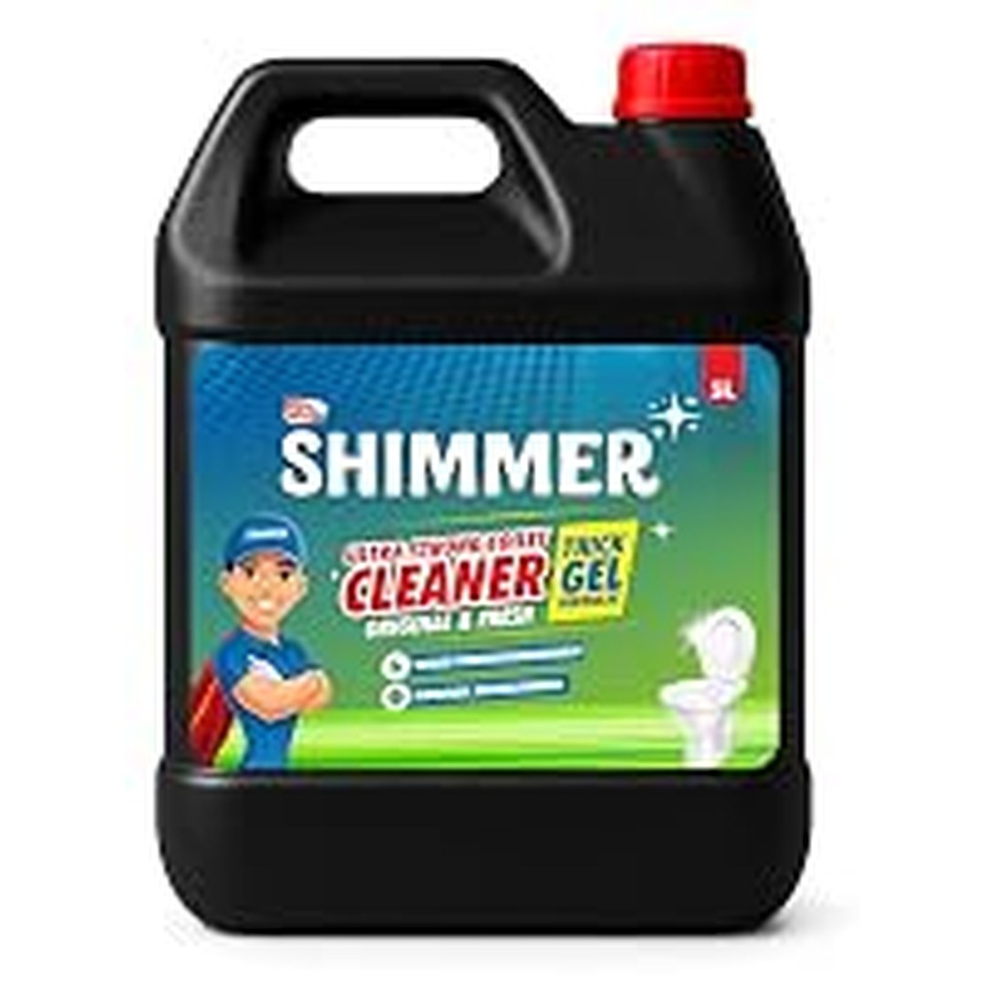 Shimmer Toilet Cleaner Liquid - 5L Mega Jar, Thick Bathroom Cleaning Liquid