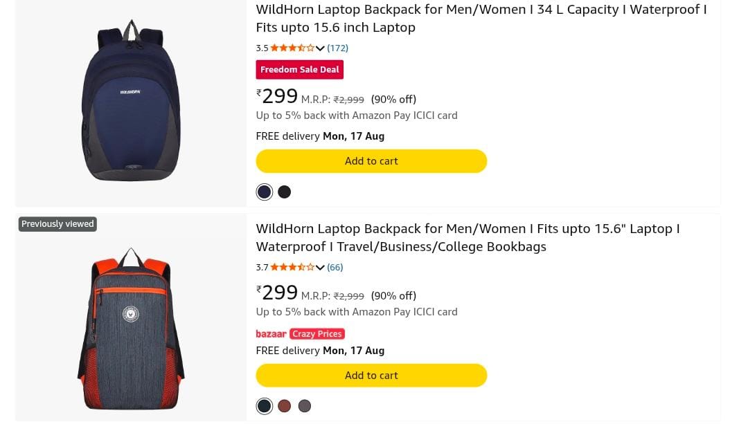 WildHorn Laptop Backpack