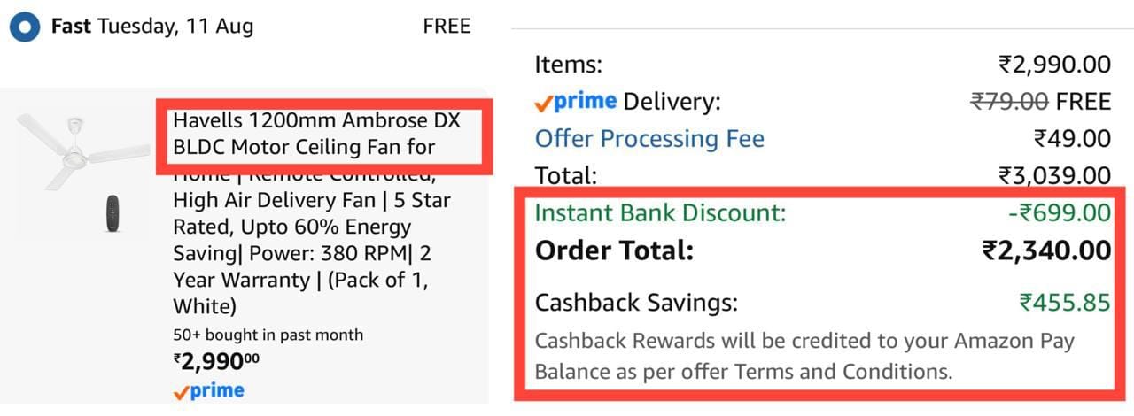 Havells BLDC Ceiling Fan