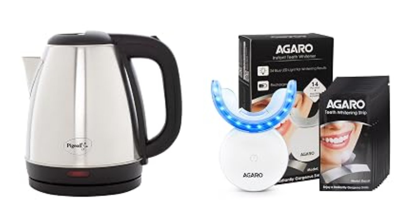 Pigeon Amaze Plus Electric Kettle 1.5 L, 1300 Watt, Stainless Steel Body with Au