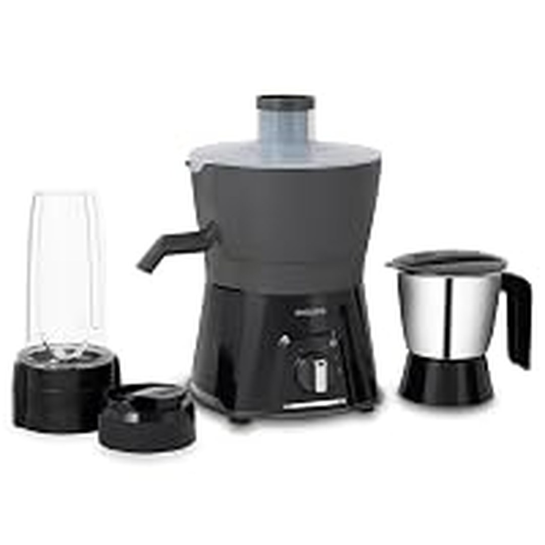 Philips HL7579/00 600 Watt Turbo Juicer Mixer Grinder with 3 Jars -Blend and