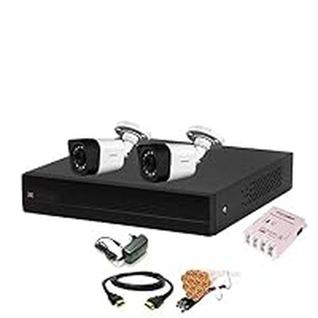 CP Plus 4 Channal HD DVR 1080p 1Pcs, Outdoor Camera 2.4 MP 2Pcs, Combo Set