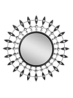 CHRONIKLE Decorative Floral Design Round Black and Silver Metal Frame Home on Amazon
