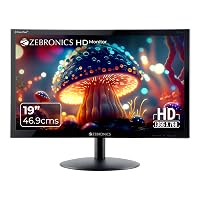 ZEBRONICS Zeb-V19Hd 18.5 Inch (46.99 Cm) Led Monitor with Supporting Hdmi on Amazon