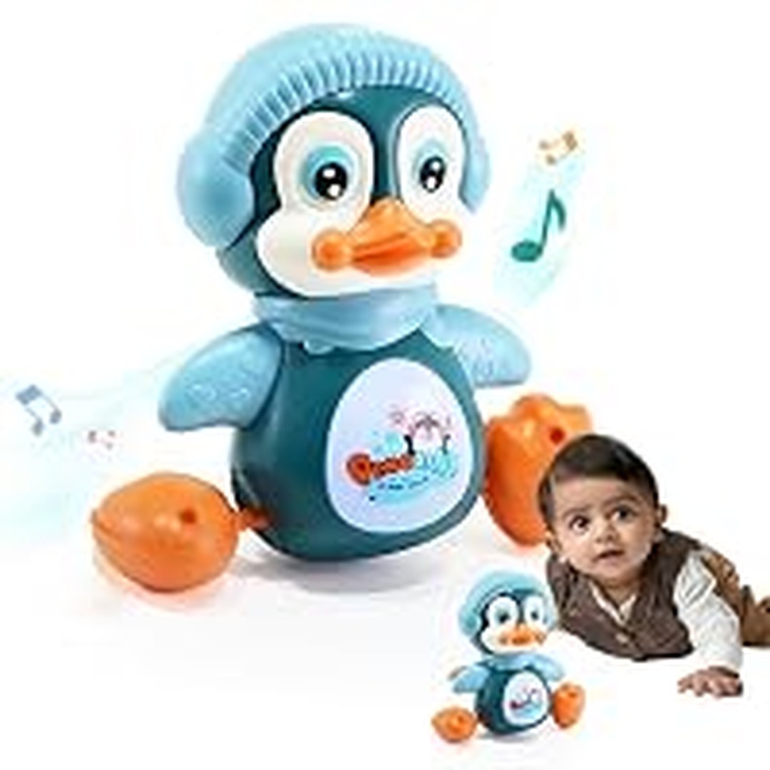 Jack Royal Penguin Waver Musical Toys, Baby Crawling Toys with Music and LED