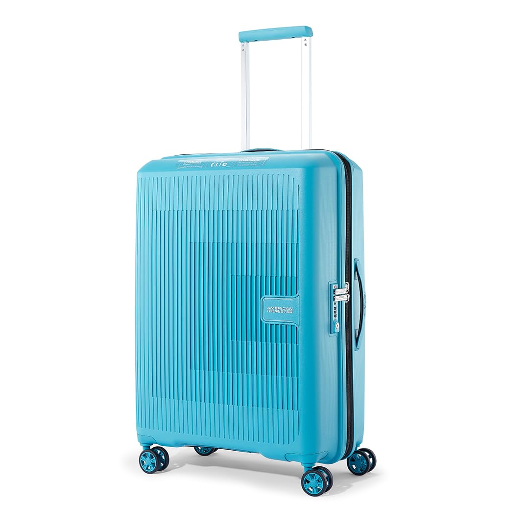 American Tourister Aerostep 8 Wheels 77 Cm Small Cabin 4 Inline Trolley on Amazon