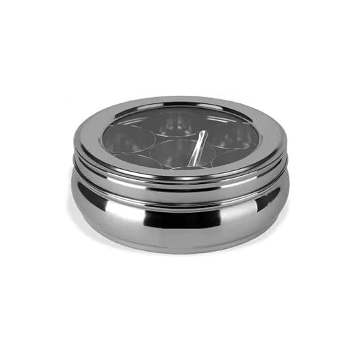 Mumma's LIFE Belly Stainless Steel Masala Box Spice Organiser With 7 Bowl on Amazon