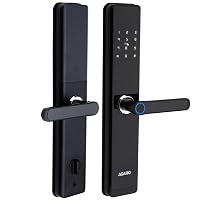 AGARO Royal Smart Door Lock, Auto Lock, Unlock with Finger Print/RFID Card/PIN