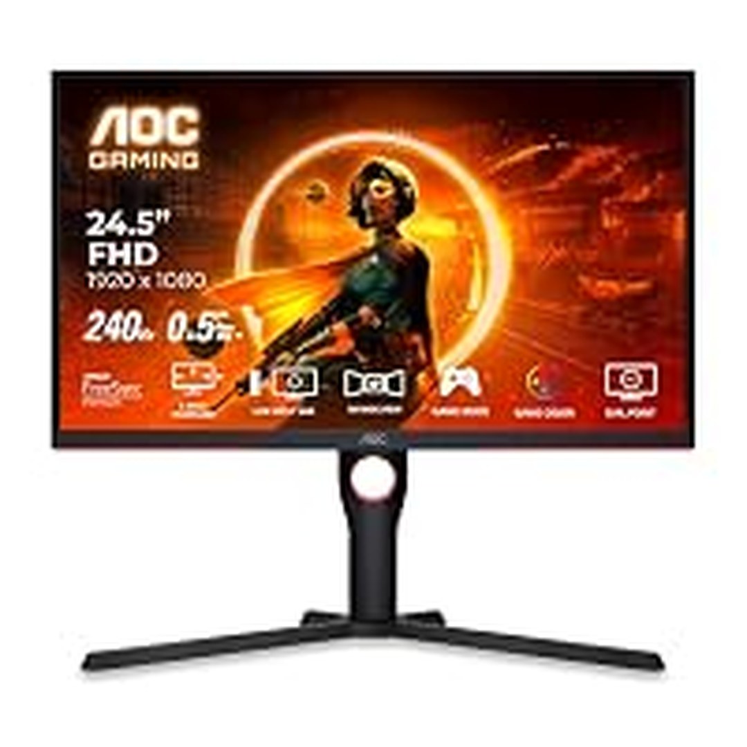 AOC 25G3ZM/BK 24.5" FHD Gaming Monitor, 240Hz Refresh Rate