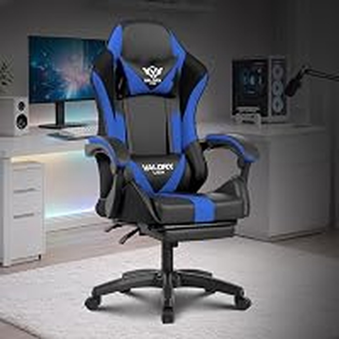 Warrior Gaming & Office Ergonomic Chair, Vegan Leather, High Back 135° Recliner
