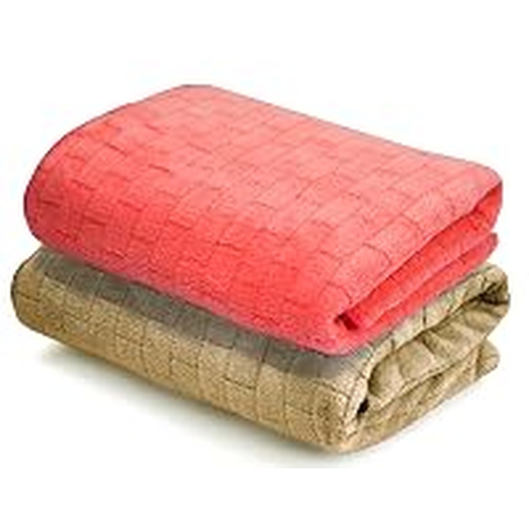 Cortina Solid Towels for Bath Set of 2 (70 x 140 cm) 300 GSM Microfiber Bath