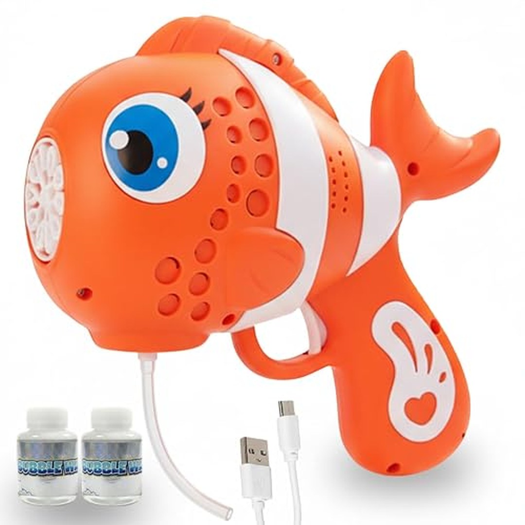 Frendo Bubble Gun Toy for Kids, Automatic Electric Maker with Lights on Amazon