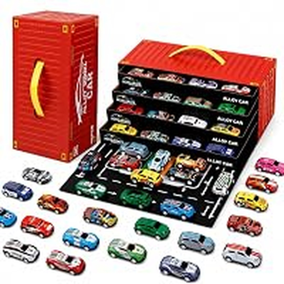 MiniExplorer 48 Pcs Pull Back Cars Set for Kids, Racing Toy Cars Bulk Pack with